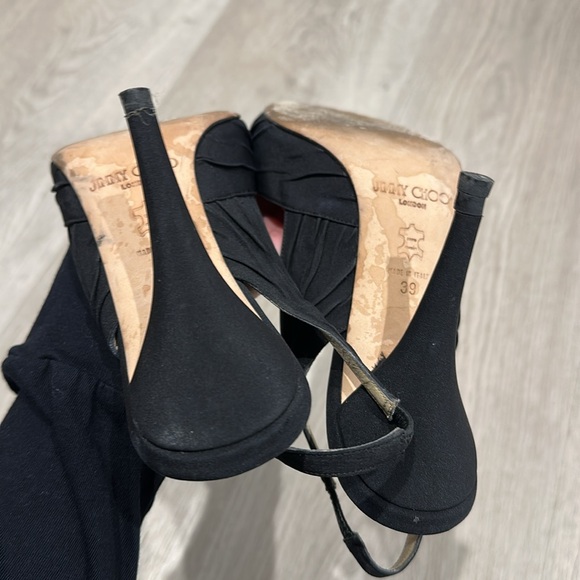 Jimmy Choo Damon Swarovski Crystal Slingback Embellished Heels - Picture 6 of 6